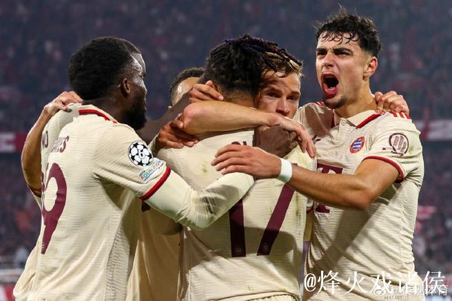 欧冠-凯恩狂轰四球奥利塞两球 拜仁9-2大胜萨格勒布迪纳摩